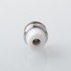 Mission TIPS V2 Style Boro BB Drip Tip Set for BB / Billet Boro Mod - Silver + White, Stainless Steel + POM