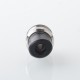Mission TIPS V2 Style Boro BB Drip Tip Set for BB / Billet Boro Mod - Silver + Black, Stainless Steel + POM