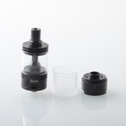 Baya Style RTA Rebiuildable Tank Atomizer w/ Side-Air Chamber - Black, 4.2ml, Air Pin 1.0, 1.5, 2.0, 2.5mm, 22mm Diameter