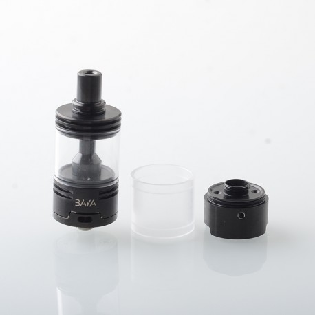 Baya Style RTA Rebiuildable Tank Atomizer w/ Side-Air Chamber - Black, 4.2ml, Air Pin 1.0, 1.5, 2.0, 2.5mm, 22mm Diameter