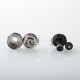 Baya Style RTA Rebiuildable Tank Atomizer w/ Side-Air Chamber - Black, 4.2ml, Air Pin 1.0, 1.5, 2.0, 2.5mm, 22mm Diameter