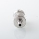 Baya Style RTA Rebiuildable Tank Atomizer w/ Side-Air Chamber - Silver, 4.2ml, Air Pin 1.0, 1.5, 2.0, 2.5mm, 22mm Diameter