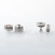 Baya Style RTA Rebiuildable Tank Atomizer w/ Side-Air Chamber - Silver, 4.2ml, Air Pin 1.0, 1.5, 2.0, 2.5mm, 22mm Diameter