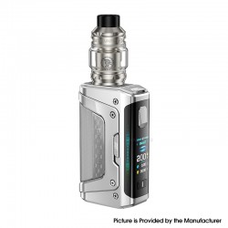 [Ships from Bonded Warehouse] Authentic GeekVape Aegis Legend 5 220W Mod Kit with Z Sub Ohm Tank - Frost Silver, VW 5~220W