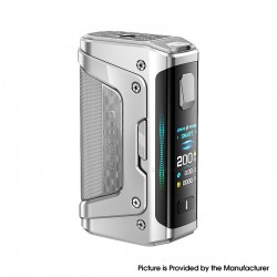 [Ships from Bonded Warehouse] Authentic GeekVape Aegis Legend 5 220W Box Mod - Frost Silver, VW 5~220W, 2 x 18650,