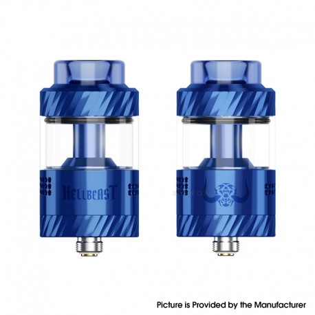 [Ships from Bonded Warehouse] Authentic Hellvape Hellbeast RTA Tank Atomizer - Blue, 4.5ml, 25mm Diameter