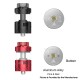 [Ships from Bonded Warehouse] Authentic Hellvape Hellbeast RTA Tank Atomizer - Red, 4.5ml, 25mm Diameter