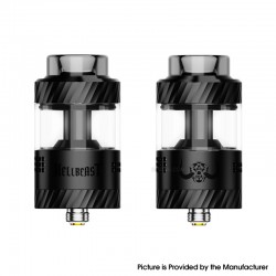 [Ships from Bonded Warehouse] Authentic Hellvape Hellbeast RTA Tank Atomizer - Matte Full Black, 4.5ml, 25mm Diameter