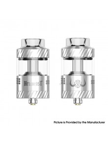 [Ships from Bonded Warehouse] Authentic Hellvape Hellbeast RTA Tank Atomizer - Silver, 4.5ml, 25mm Diameter