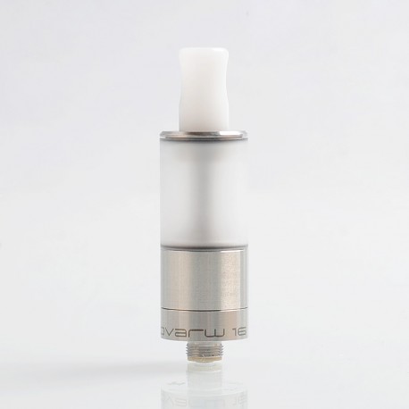 Dvarw Style MTL RTA Rebuildable Tank Atomizer - Silver, 316 Stainless Steel, 2ml, 16mm Diameter