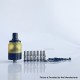 Rekavape Steam Tuners Edge Style MTL / DL RTA Atomizer - Black + Brown, Air Pin 0.8, 1, 1.2,1.5, 1.8, 2, 2.5, 3mm, 2.8ml, 22mm