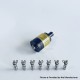 Rekavape Steam Tuners Edge Style MTL / DL RTA Atomizer - Black + Brown, Air Pin 0.8, 1, 1.2,1.5, 1.8, 2, 2.5, 3mm, 2.8ml, 22mm