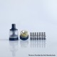 Rekavape Steam Tuners Edge Style MTL / DL RTA Atomizer - Black, Air Pin 0.8, 1, 1.2,1.5, 1.8, 2, 2.5, 3mm, 2.8ml, 22mm