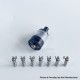 Rekavape Steam Tuners Edge Style MTL / DL RTA Atomizer - Black, Air Pin 0.8, 1, 1.2,1.5, 1.8, 2, 2.5, 3mm, 2.8ml, 22mm