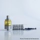 Rekavape Steam Tuners Edge Style MTL / DL RTA Atomizer - Silver + Brown, Air Pin 0.8, 1, 1.2,1.5, 1.8, 2, 2.5, 3mm, 2.8ml, 22mm