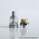 Rekavape Steam Tuners Edge Style MTL / DL RTA Atomizer - Silver, Air Pin 0.8, 1, 1.2,1.5, 1.8, 2, 2.5, 3mm, 2.8ml, 22mm