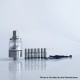 Rekavape Steam Tuners Edge Style MTL / DL RTA Atomizer - Silver, Air Pin 0.8, 1, 1.2,1.5, 1.8, 2, 2.5, 3mm, 2.8ml, 22mm