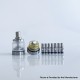 Rekavape Steam Tuners Edge Style MTL / DL RTA Atomizer - Silver, Air Pin 0.8, 1, 1.2,1.5, 1.8, 2, 2.5, 3mm, 2.8ml, 22mm