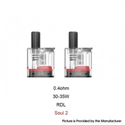 [Ships from Bonded Warehouse] Authentic GeekVape Soul Pod Cartridge Boost Version for Soul 2 Pod Kit - 4ml, 0.4ohm (2 PCS)