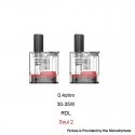 [Ships from Bonded Warehouse] Authentic GeekVape Soul Pod Cartridge Boost Version for Soul 2 Pod Kit - 4ml, 0.4ohm (2 PCS)