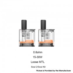 [Ships from Bonded Warehouse] Authentic GeekVape Soul Pod Cartridge Boost Version for Soul / Soul 2 Pod - 4ml, 0.6ohm (2 PCS)