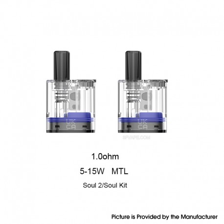 [Ships from Bonded Warehouse] Authentic GeekVape Soul Pod Cartridge Boost Version for Soul / Soul 2 Pod - 4ml, 1.0ohm (2 PCS)