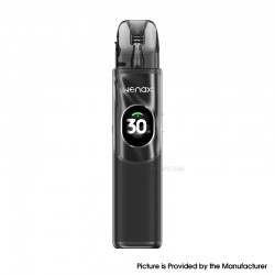 [Ships from Bonded Warehouse] Authentic GeekVape Wenax Q2 30W Pod System Kit - Fiber Black, 1250mAh, 3ml, 0.6ohm / 0.8ohm