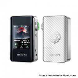 [Ships from Bonded Warehouse] Authentic Lost Vape Centaurus BT200 200W Box Mod - Silver Carbon, VW 5~220W, 2 x 18650