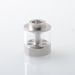 Replacement Tank Tube Kit with Blank Surface for Empire V Style RTA - Transparent, Stainless Steel + Glass