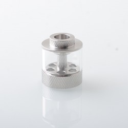 Replacement Tank Tube Kit with knurling Surface for Empire V Style RTA - Transparent, Stainless Steel + Glass