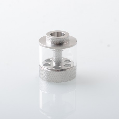 Replacement Tank Tube Kit with knurling Surface for Empire V Style RTA - Transparent, Stainless Steel + Glass
