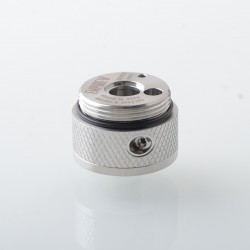 Replacement Build Deck with knurling Surface for Empire V Style RTA - Silver, Stainless Steel