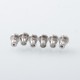 Replacement Build Deck with knurling Surface for Empire V Style RTA - Silver, Stainless Steel