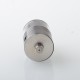 Empire V Style RTA Rebuildable Tank Atomizer with Blank Surface - Black, 23mm Diameter