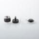 Empire V Style RTA Rebuildable Tank Atomizer with Blank Surface - Black, 23mm Diameter