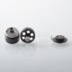 Empire V Style RTA Rebuildable Tank Atomizer with Blank Surface - Black, 23mm Diameter
