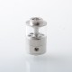 Empire V Style RTA Rebuildable Tank Atomizer with Blank Surface - Silver, 23mm Diameter