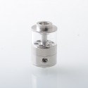 Empire V Style RTA Rebuildable Tank Atomizer with Blank Surface - Silver, 23mm Diameter