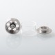 Empire V Style RTA Rebuildable Tank Atomizer with Blank Surface - Silver, 23mm Diameter