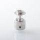 Empire V Style RTA Rebuildable Tank Atomizer with knurling Surface - Silver, 23mm Diameter