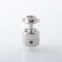 Empire V Style RTA Rebuildable Tank Atomizer with knurling Surface - Silver, 23mm Diameter