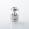 Empire V Style RTA Rebuildable Tank Atomizer with knurling Surface - Silver, 23mm Diameter