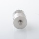 Empire V Style RTA Rebuildable Tank Atomizer with knurling Surface - Silver, 23mm Diameter