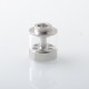 Empire V Style RTA Rebuildable Tank Atomizer with knurling Surface - Silver, 23mm Diameter