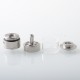 Empire V Style RTA Rebuildable Tank Atomizer with Blank Surface - Silver, 23mm Diameter