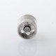 Empire V Style RTA Rebuildable Tank Atomizer with knurling Surface - Silver, 23mm Diameter