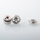 Empire V Style RTA Rebuildable Tank Atomizer with Blank Surface - Silver, 23mm Diameter