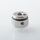 Empire V Style RTA Rebuildable Tank Atomizer with knurling Surface - Silver, 23mm Diameter