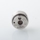 Empire V Style RTA Rebuildable Tank Atomizer with knurling Surface - Silver, 23mm Diameter