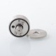 Empire V Style RTA Rebuildable Tank Atomizer with knurling Surface - Silver, 23mm Diameter